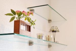 Using Glass Shelves in the Bathroom